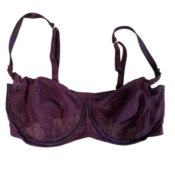 Victoria’s Secret Dream Angels Unlined Balconet 38DDD Plum Purple - Picture 1 of 4
